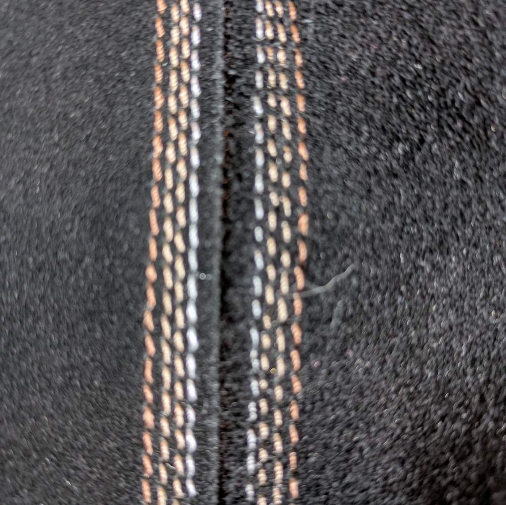 Marc Fisher Black Suede Fold over Women's Boots Size 6 - Picture 4 of 6